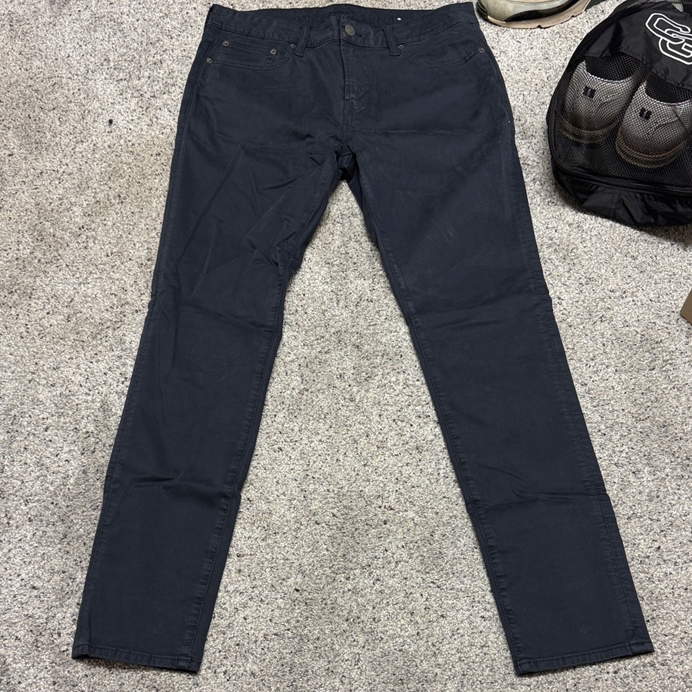 American Eagle Outfitters Men's Dark Blue Slim Jeans